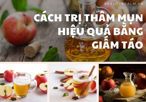 Cách trị thâm mụn bằng giấm táo